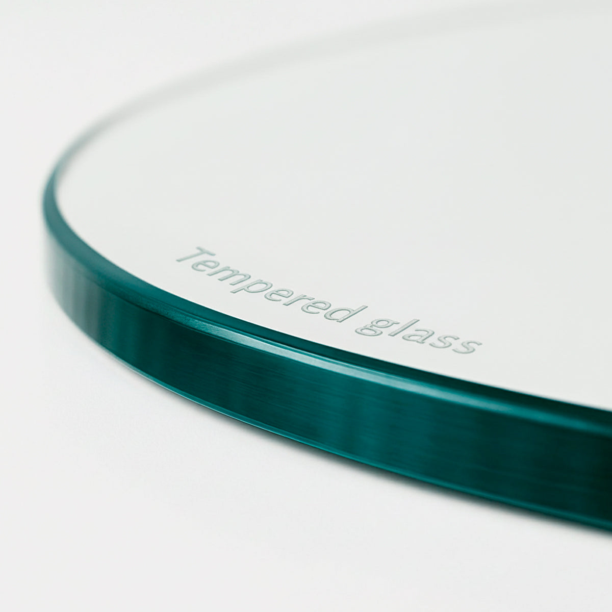 Cubierta Circular Vidrio Claro Templado VitroTemp con borde liso y diseño transparente de vidrio templado