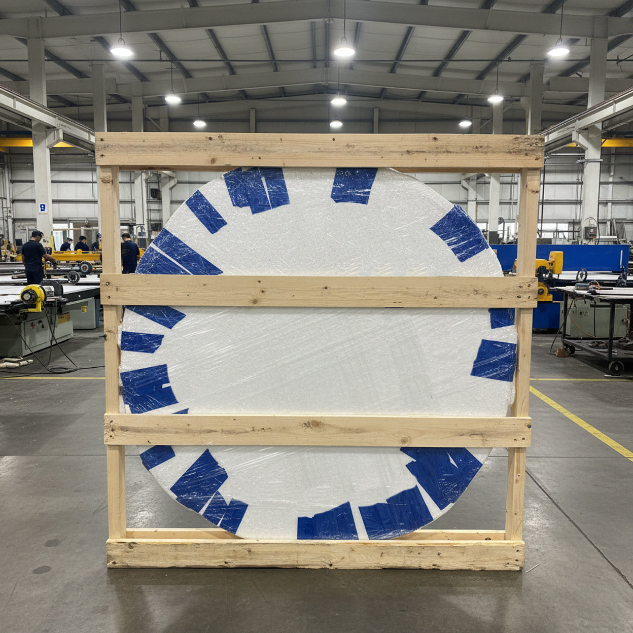 Cubierta Circular Vidrio Claro Templado 180cm Diámetro