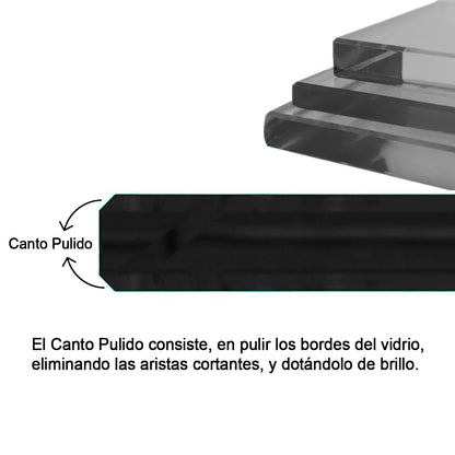 Cubierta Circular Vidrio Templado Ahumado - VitroTemp