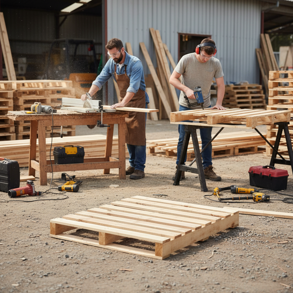 Tarima Industrial Uso Rudo Pallet Madera - VitroTemp