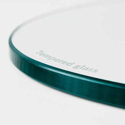 Cubierta Circular Vidrio Claro Templado de VitroTemp con borde pulido y diseño transparente