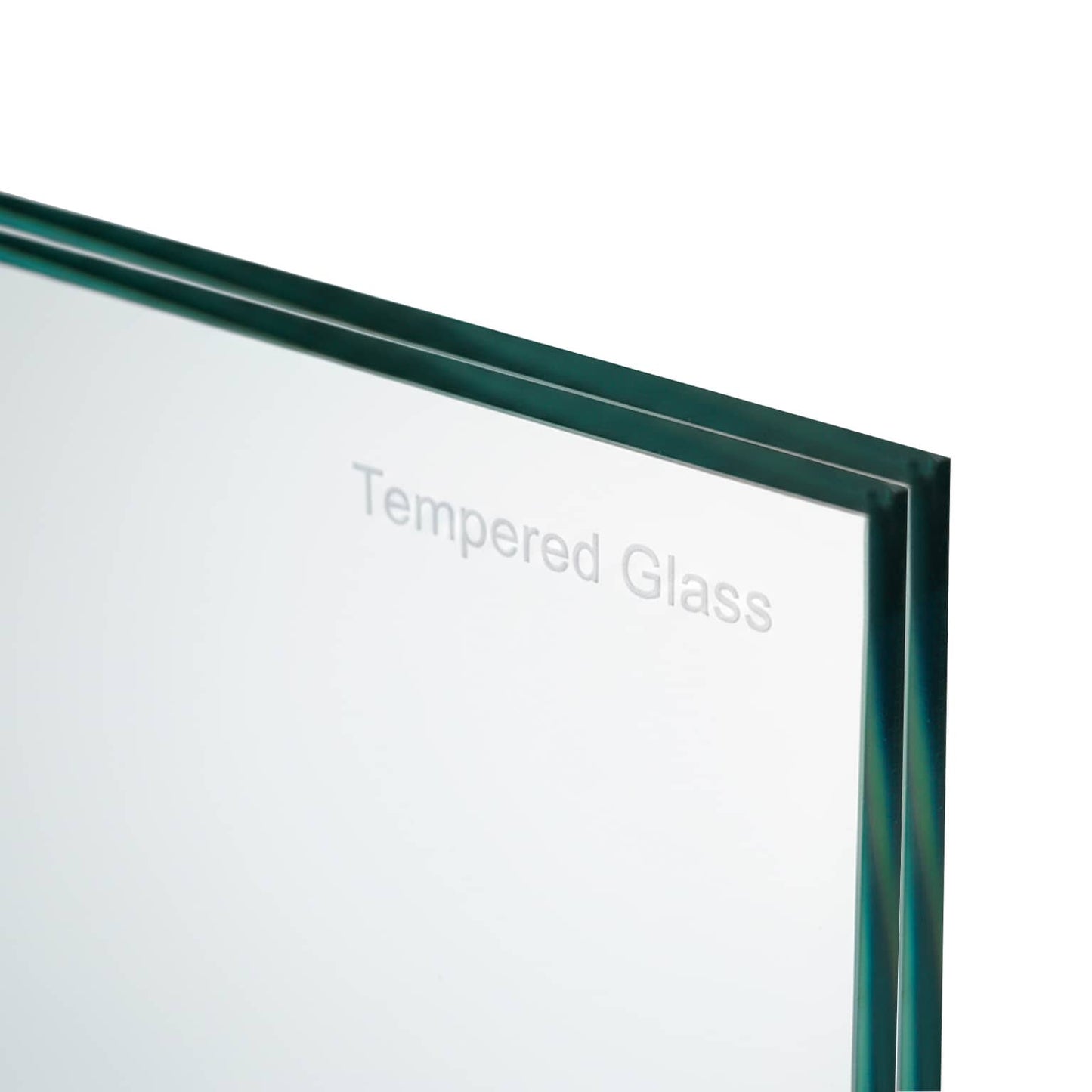 Cubierta cuadrada de vidrio laminado templado claro de VitroTemp vista en primer plano
